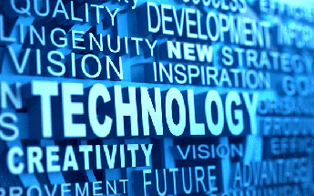 Technology word graphic